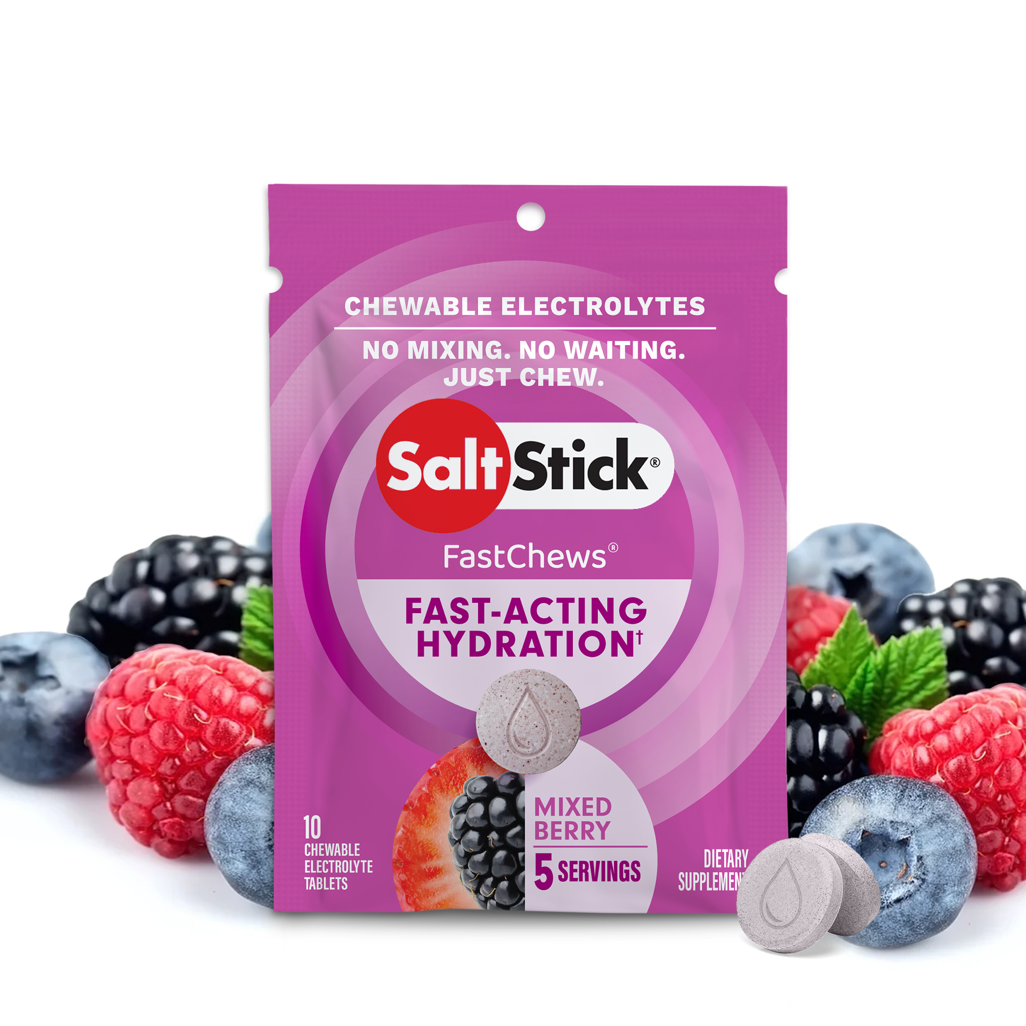 Saltstick Fastchews Mixed Berry 10ct