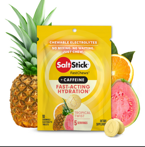 SaltStick FastChews + Caffeine Tropical Twist
