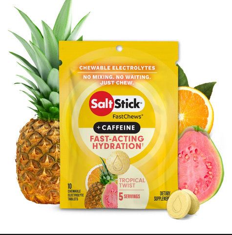 SaltStick FastChews + Caffeine Tropical Twist
