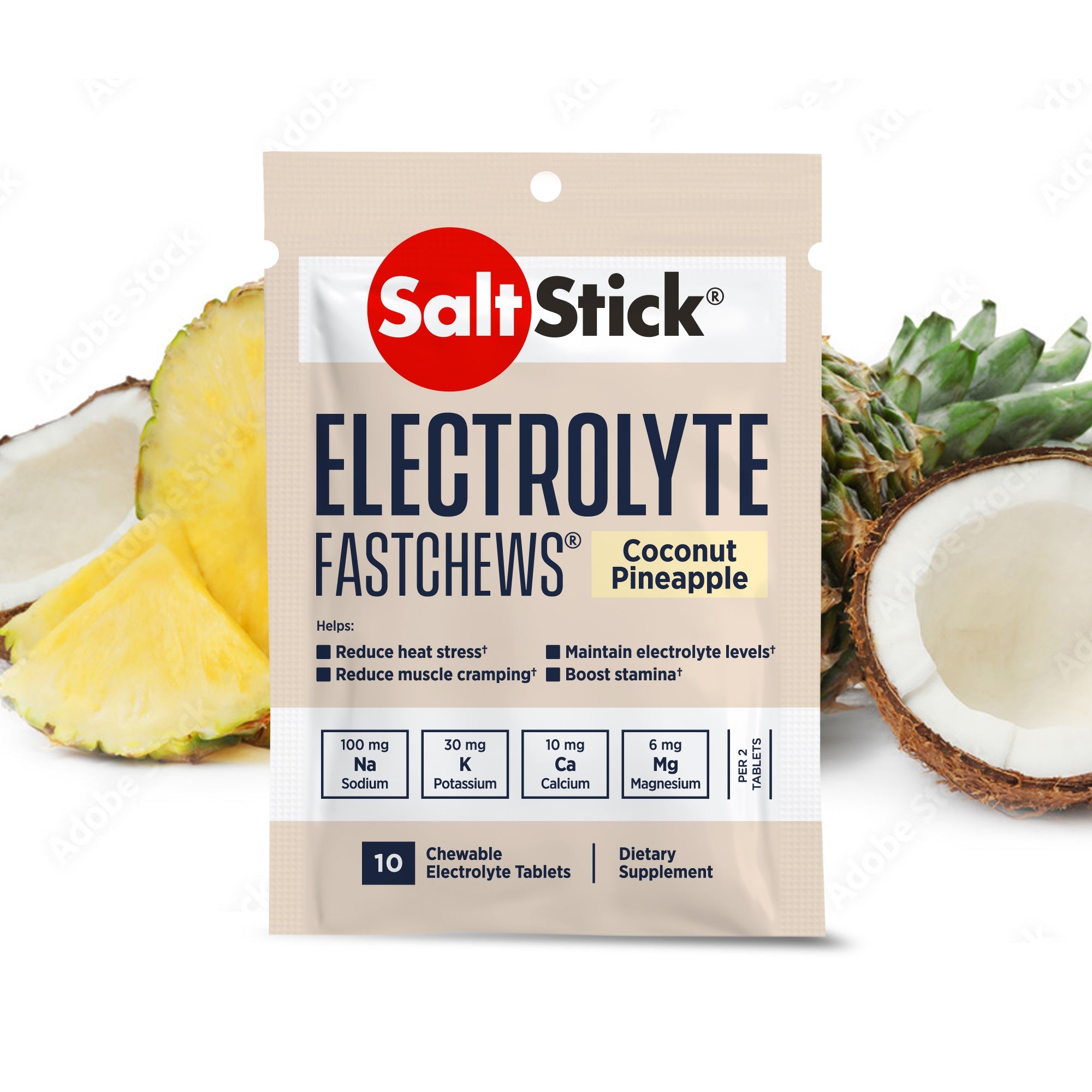 Saltstick Fastchews Coconut Pineapple 10ct